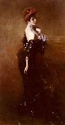 Portrait Of Madame Pages In Evening Dress, Giovanni Boldini